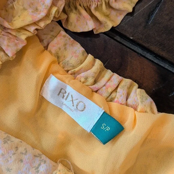 Rixo Tammy Silk Midi Dress - Picture 5 of 12